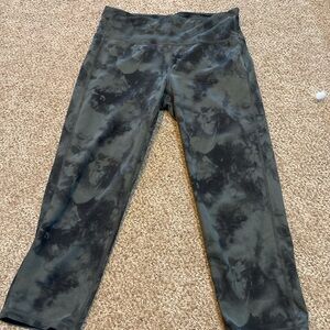 Black Tie-Dye Leggings